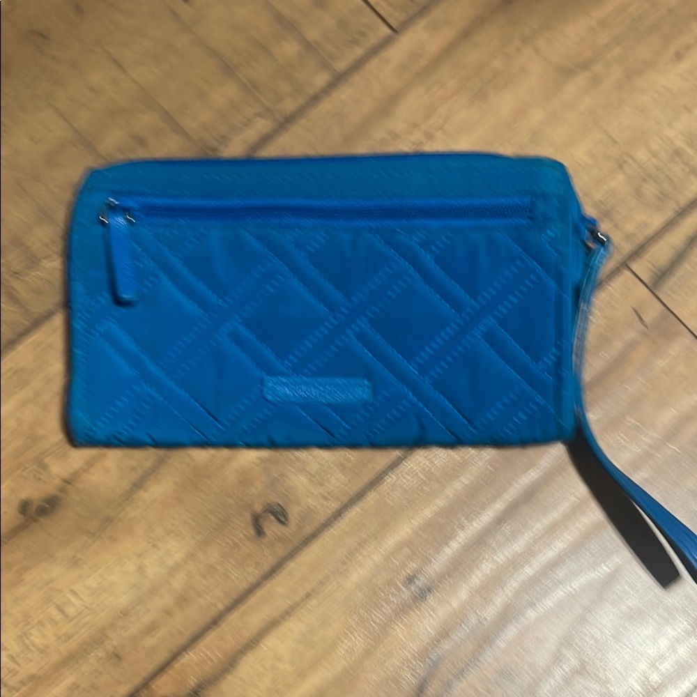 Vera Bradley Blue Quilted Wristlet